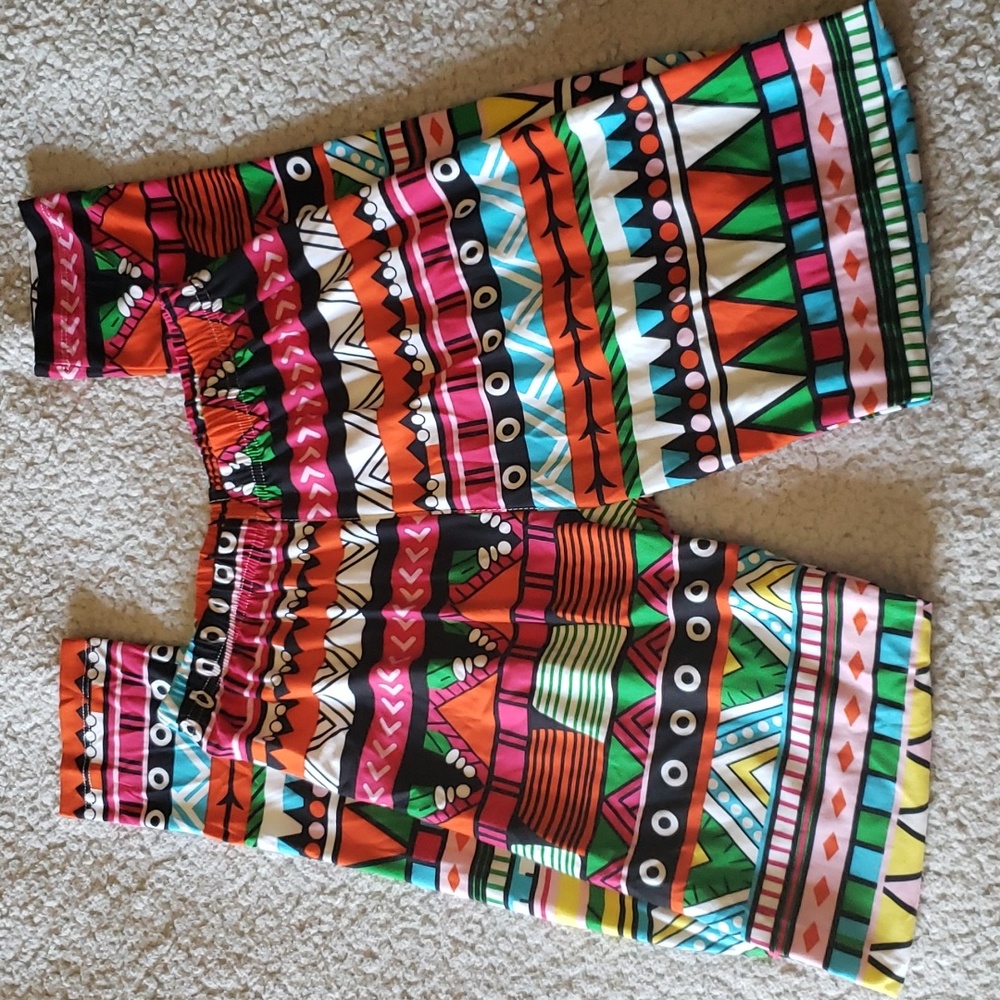 NWT Super Soft Silky Stretch Tribal/Aztec Bohemian Fashion Leggings